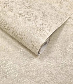 Holden Decor Textura Ophidian krém-szürke kígyóbőr mintás fémhatású vlies tapéta – 66122