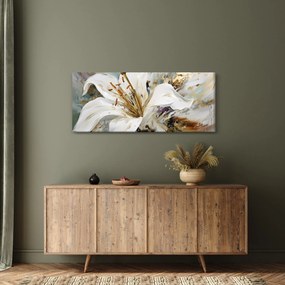 Kép - Absztrakció liliommal (120x50 cm)