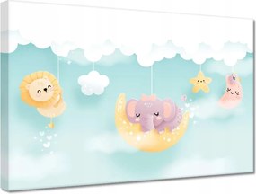 Vászonkép 30x20 Felhők és állatok