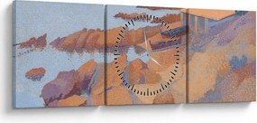 Kép - Henri Edmond Cross, Calanque des Antibois, reprodukciók (órával) (90x30 cm)