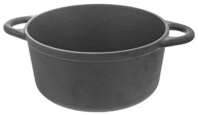 Indukciós tűzhelyhez alkalmas öntöttvas edény fedővel 4 l LITINA – Orion