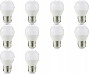 Led izzó Golyó 5W Golf Ball Nagy Menetes E27 Hideg izzó szett 10 db-os