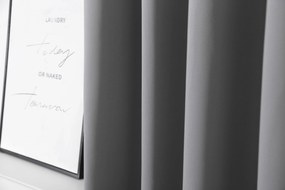 OXFORD LIGHT világosszürke függöny 140x250 cm Felfüggesztés: Hullámos sínszalag