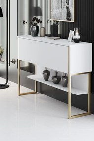 Komód Luxe - Gold, White