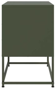 olívazöld acél TV-szekrény 68,5x39x60,5 cm