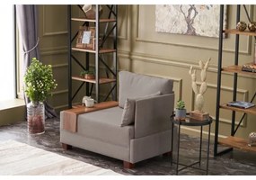 TULA jobb oldali sarokfotel, bézs