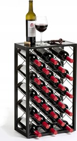 Bortartó Állvány Mangó Steam Könyvespolc 23 Palackhoz Fém Modern Bortartó