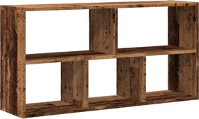 vidaXL antik fa színű szerelt fa fali polc 100 x 25 x 50 cm