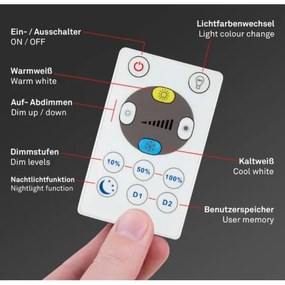 Briloner 7079-015 - SLIM LED 18W 230V 2700-6500K dimmelhető lámpa + DO