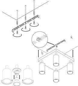 Spotlámpa ANGIE 4xGU10/35W/230V fehér