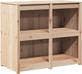 vidaXL Konyhaszekrény Barna Tölgy 106 x 55 x 92 cm Tömör fenyőfa