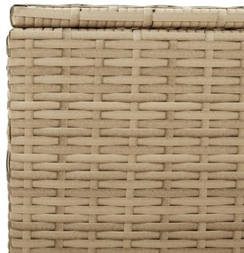 vegyes bézs polyrattan kerti tárolóláda 469 L