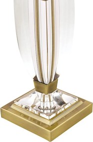 LAURA ASHLEY 3688771-Q CARSON Kristály Asztali lámpa Antik sárgaréz, Fehér B22 IP20