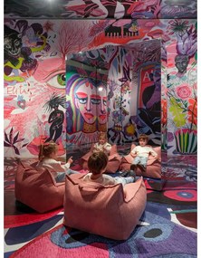 Rózsaszín kordbársony gyerek babzsákfotel Chair – Wigiwama