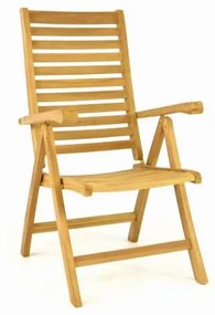DIVERO® Kerti szék állítható tíkfa