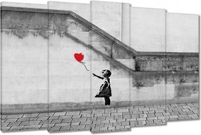 Vászonkép 150x95 Lány lufival