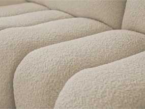 Bézs buklé sarokkanapé (bal oldali-heverő résszel) Azra – Bobochic Paris