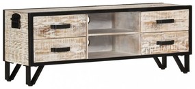 tömör akácfa TV-szekrény 110 x 30 x 41 cm