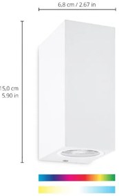 WiZ - LED RGBW Dimmelhető fali lámpa UP&DOWN 2xGU10/4,7W/230V fehér Wi-Fi