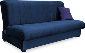 Ágyazható kanapé sötétkék színben, velúr kárpittal SIGMA