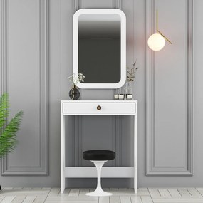 Lizbon Mirror White kozmetikai asztal