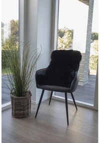 Báránybőr, fekete, 50x85 cm