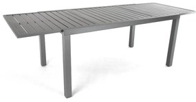 Mirolo kerti asztal, 160–240 × 89 cm, fekete