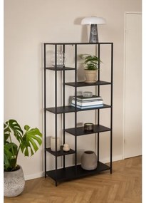 SETH fekete könyvespolc