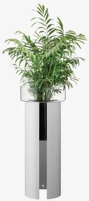 LSA International Terrazza virágcserép, h 75 cm, Ø32 cm, átlátszó/krétás fehér - LSA nemzetközi