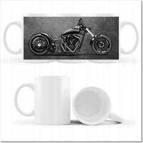 Nyomott mintás bögre Czopper Motorkerékpár