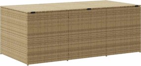 vidaXL vegyes bézs polyrattan kerti tárolóláda 984 L