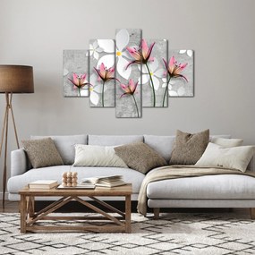 Virágos absztrakció képe (150x105 cm)