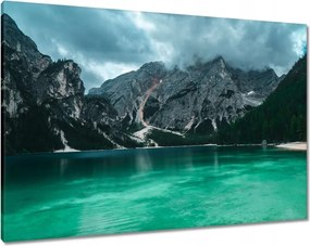 Vászonkép 100x70 Hegyi tó Tájkép