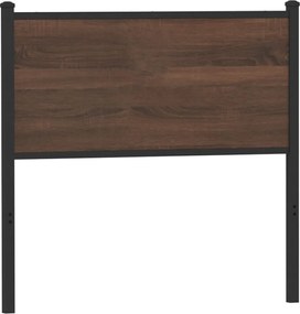 vidaXL barna tölgy színű szerelt fa és acél csere fejtámla 80 cm