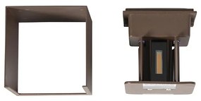 Kültéri fali lámpa rozsdabarna LED-del, 2-lámpás IP54 - Edwin