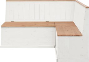 Silas fehér variálható sarokpad tárolóval borovi fenyőből - Støraa