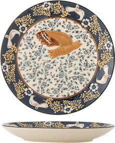 Kék kőedény desszertes tányér ø 16 cm Hezha – Bloomingville