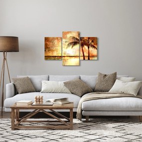 Kép - pálmafák a tengerparton (90x60 cm)