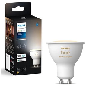 Philips Hue WHITE AMBIANCE GU10 LED izzó, 4,2W, 2200-6500K, állítható fény