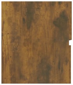 füstös tölgy színű szerelt fa mosdószekrény 90 x 38,5 x 45 cm