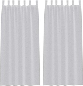 vidaXL Voile Függöny 2 pcs Világosszürke 225 x 140 cm Poliészter
