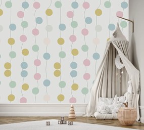 Gario Fotótapéta Színes golyók boho Anyag: Vlies, Méret: 450 x 315 cm