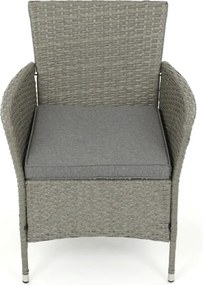 Kerti bútor garnitúra 100x60x69 cm, polyrattan, szürke, AZS-A1442 GREY