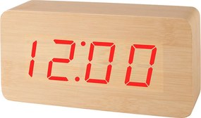 Ébresztőóra Xonix barna színben 16cm x