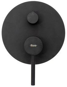 Zuhanyszett rejtett Rea Lungo black + box