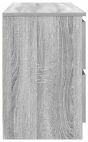 szürke sonoma színű szerelt fa TV-szekrény 100x35x54 cm