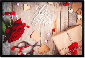 Poszterek keretben 60x40 Nőnap Ajándék Love