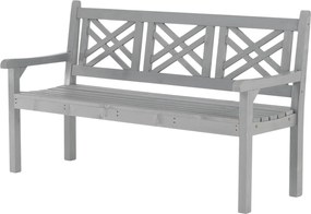Fából készült kerti pad, szürke, 150 cm, FABLA