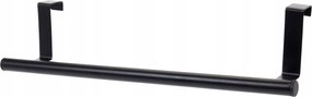 Konyhai Akasztó, Fekete Fém, Előlapos Törlőkendőtartó