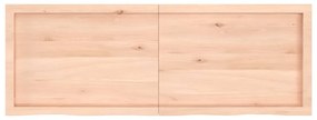 kezeletlen tömör tölgyfa fali polc 140x50x(2-6) cm